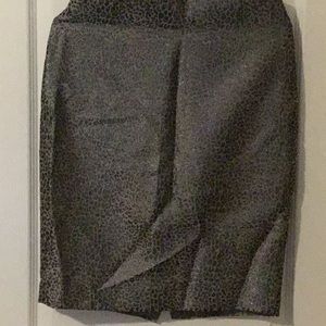 Grey metallic Grey print Skirt